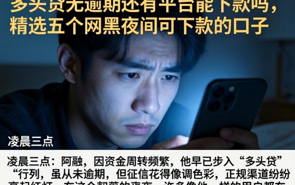 多头贷无逾期还有平台能下款吗，精选五个网黑夜间可下款的口子