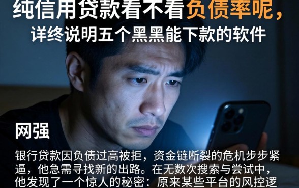 纯信用贷款看不看负债率呢,详尽说明五个黑户能下款的软件
