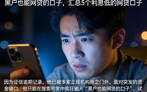 黑户也能网贷的口子，汇总5个利息低的网贷口子