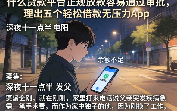什么贷款平台正规放款容易通过审批，理出五个轻松借款无压力app