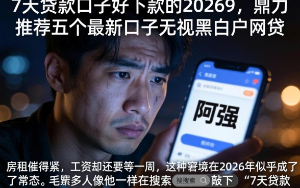 7天贷款口子好下款的20269，鼎力推荐五个最新口子无视黑白户网贷
