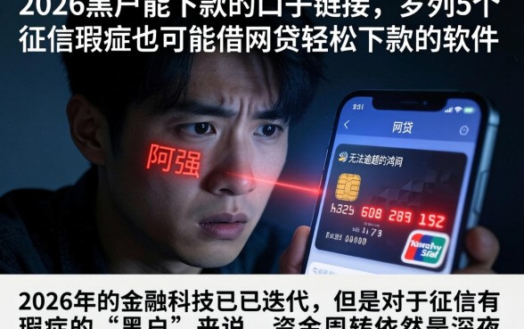 2026黑户能下款的口子链接,罗列5个征信瑕疵也能借网贷轻松下款的软件