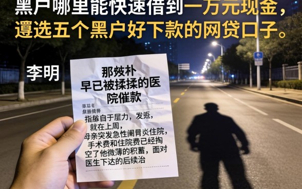 黑户哪里能快速借到一万元现金,遴选五个黑户好下款的网贷口子