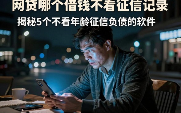 网贷哪个借钱不看征信记录，揭秘5个不看年龄征信负债的软件