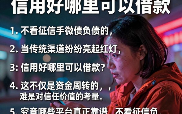 信用好哪里可以借款，详细阐述五个不看征信负债的网贷百分百下款口子