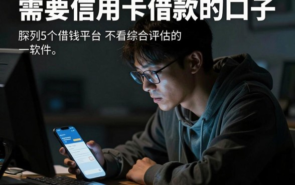 需要信用卡借款的口子，胪列5个借钱平台不看综合评估的软件