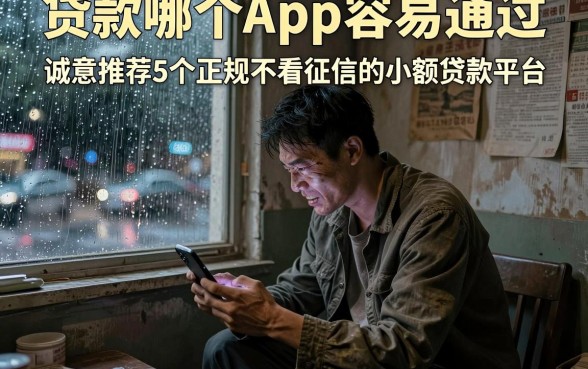 贷款哪个App容易通过,诚意推荐5个正规不看征信的小额贷款平台