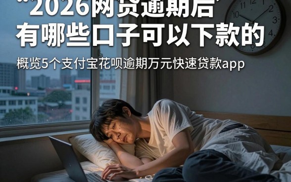 2026网贷逾期后有哪些口子可以下款的,概览5个支付宝花呗逾期万元快速贷款app