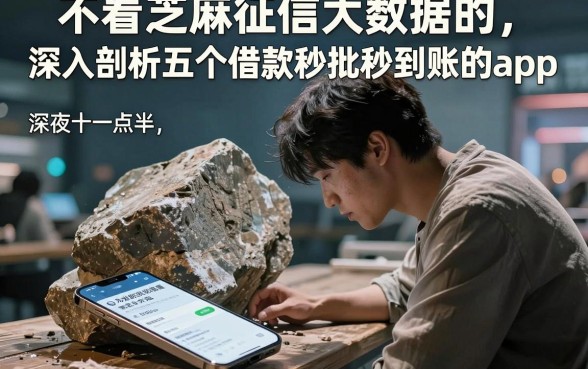 不看芝麻征信大数据的,深入剖析五个借款秒批秒到账的app