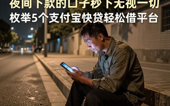 夜间下款的口子秒下无视一切，枚举5个支付宝快贷轻松借平台