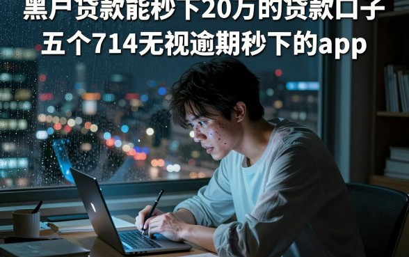黑户贷款能秒下20万的贷款口子,概括五个714无视逾期秒下的app