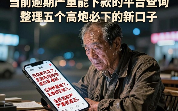 当前逾期严重能下款的平台查询,整理五个高炮必下的新口子