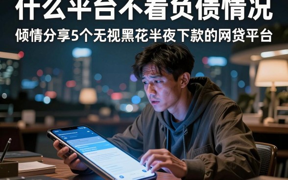 什么平台不看负债情况,倾情分享5个无视黑花半夜下款的网贷平台