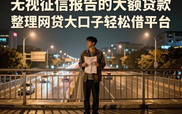 无视征信报告的大额贷款，整理五个网贷大口子轻松借平台
