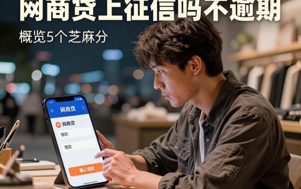 网商贷上征信吗不逾期，概览5个芝麻分负面借款的平台
