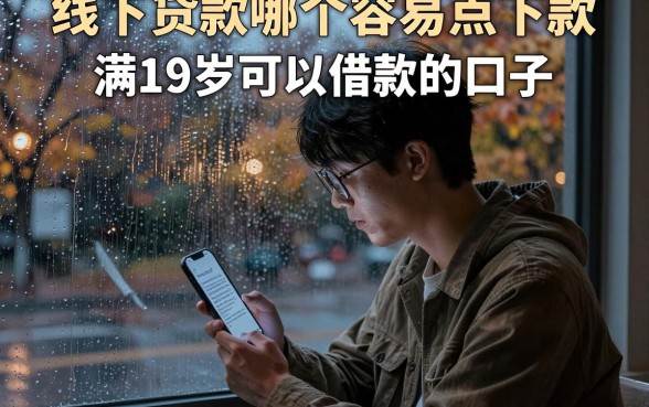 线下贷款哪个容易点下款,陈列五个满19岁可以借款的口子