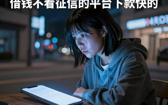 借钱不看征信的平台下款快的，遴选五个夜间秒下款的14天口子