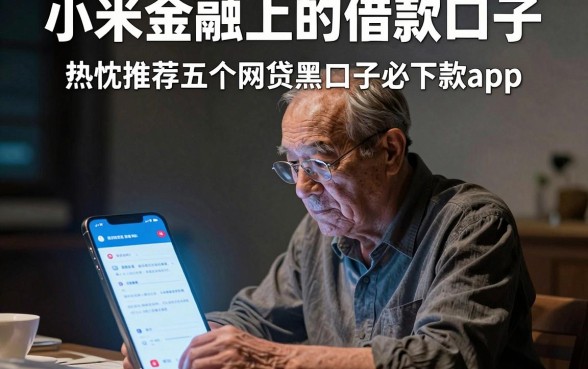 小米金融上的借款口子，热忱推荐五个网贷黑口子必下款app