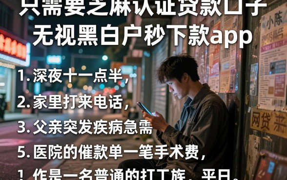 只需要芝麻认证贷款口子，罗列5个无视黑白户秒下款app