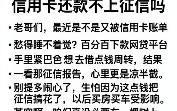 信用卡还款不上征信吗，梳理五个不看征信无视黑白百分百下款网贷平台