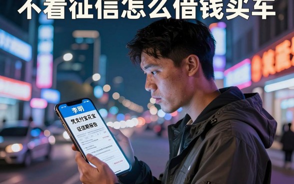 不看征信怎么借钱买车,概览5个凭支付宝花呗贷款的口子
