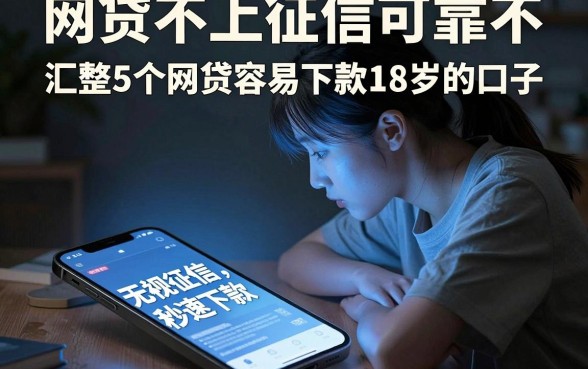 网贷不上征信可靠不，汇整5个网贷容易下款18岁的口子