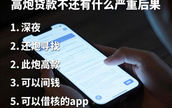 高炮贷款不还有什么严重后果，罗列五个可以借钱不用审核的app