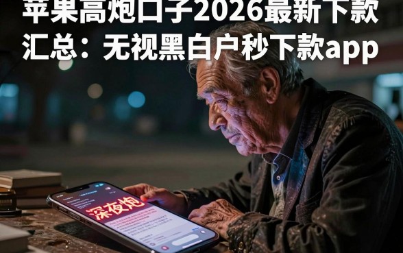 苹果高炮口子2026最新下款,汇总五个无视黑白户秒下款app