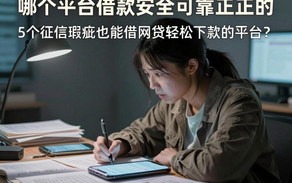 哪个平台借款安全可靠正规的,详细阐述5个征信瑕疵也能借网贷轻松下款的平台