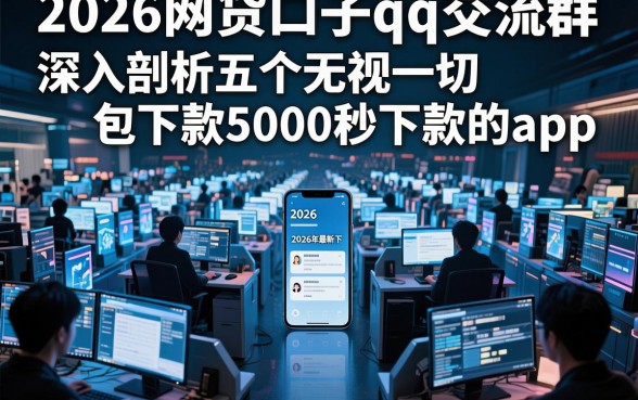 2026网贷口子qq交流群，深入剖析五个无视一切包下款5000秒下款的app