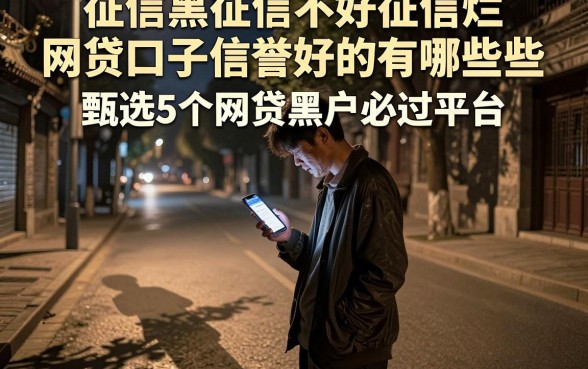 征信黑征信不好征信烂网贷口子信誉好的有哪些，甄选5个网贷黑户必过平台