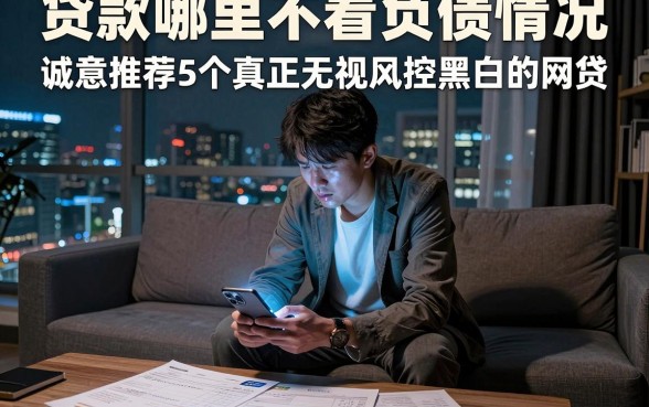 贷款哪里不看负债情况,诚意推荐5个真正无视风控黑白的网贷