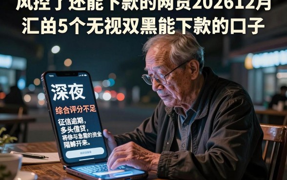 风控了还能下款的网贷202612月,汇总5个无视双黑能下款的口子