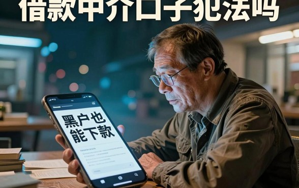 借款中介口子犯法吗，枚举五个黑户下款口子
