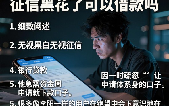 征信黑花了可以借款吗,细致阐述5个无视黑白无视征信申请就下款的口子