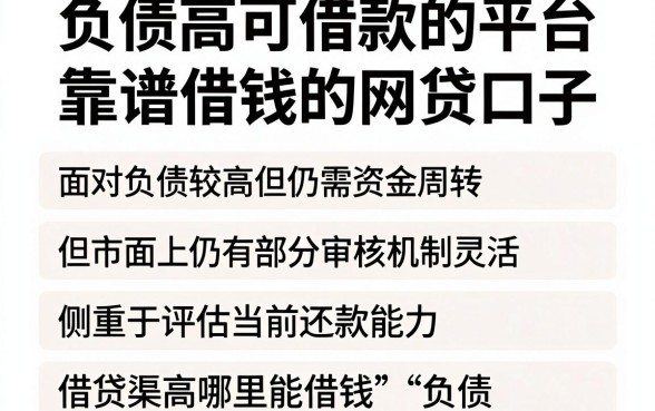 负债高可借款的平台，陈列五个靠谱借钱的网贷口子