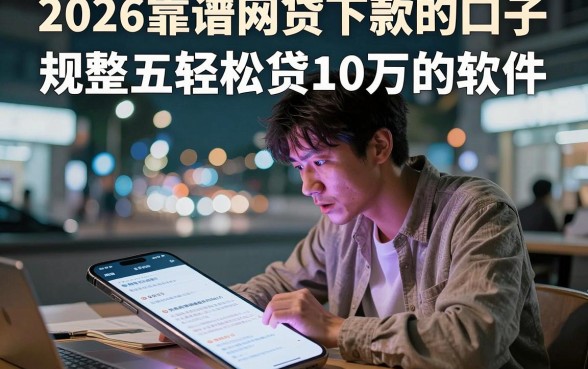 2026靠谱网贷下款的口子，规整五个轻松贷10万的软件