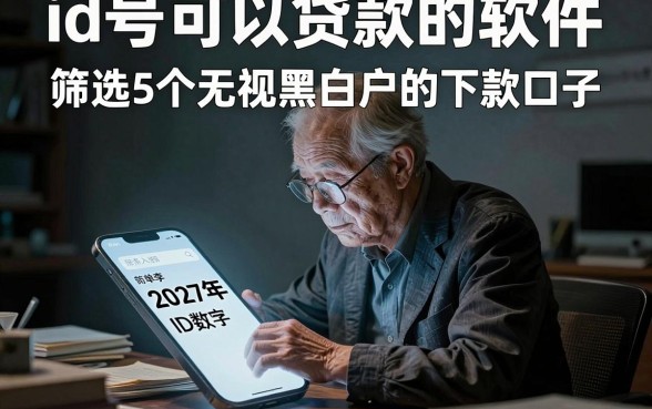 id号可以贷款的软件,筛选5个无视黑白户的下款口子