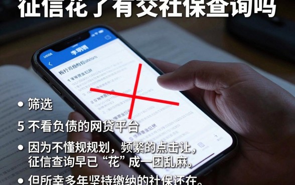 征信花了有交社保查询吗，筛选5个不看负债的网贷平台
