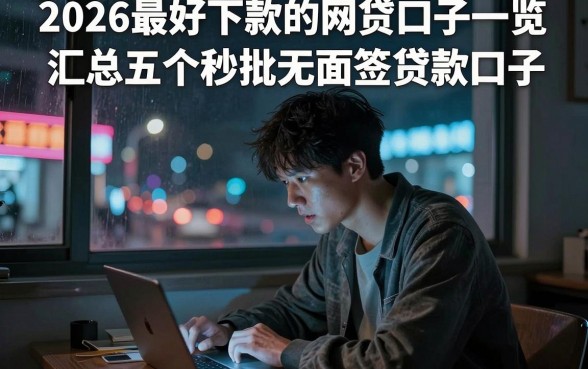 2026最好下款的网贷口子一览,汇总五个秒批无面签贷款口子