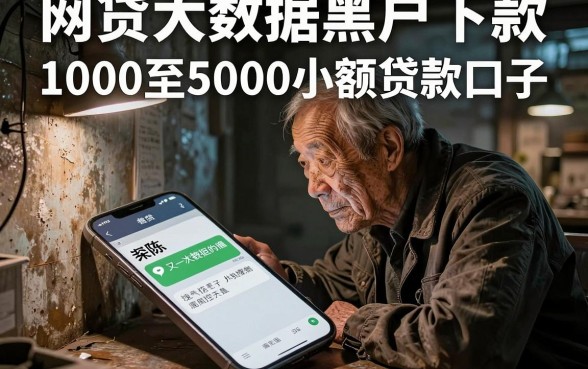 网贷大数据黑户下款,整理五个1000至5000的小额贷款口子