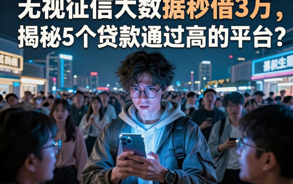 无视征信大数据秒借3万,揭秘5个贷款通过高的平台