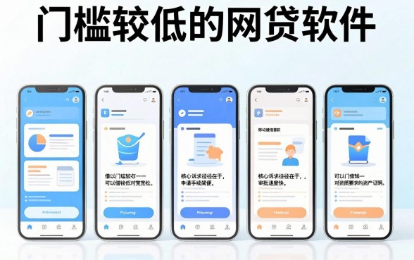 门槛较低的网贷软件，陈列五个手机上可以借钱的平台
