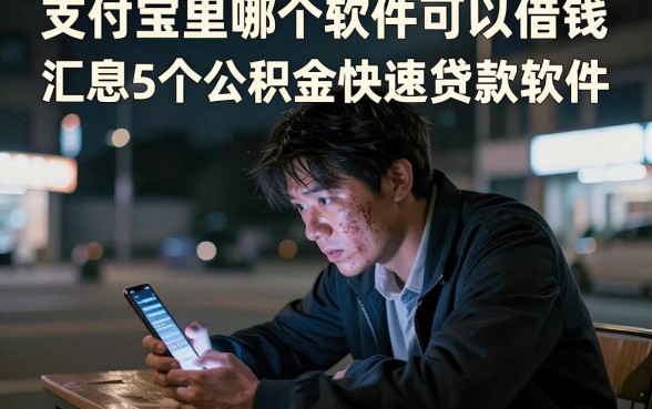 支付宝里哪个软件可以借钱，汇总5个公积金快速贷款软件