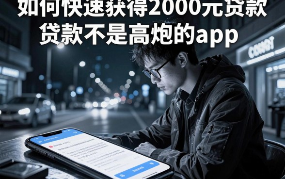 如何快速获得2000元贷款，陈列5个黑白贷款不是高炮的app