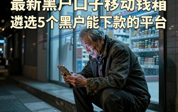 最新黑户口子移动钱箱，遴选5个黑户能下款的平台