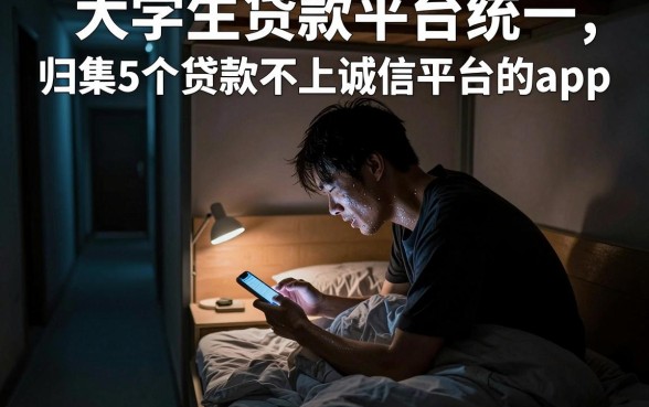 大学生贷款平台统一,归集5个贷款不上诚信平台的app