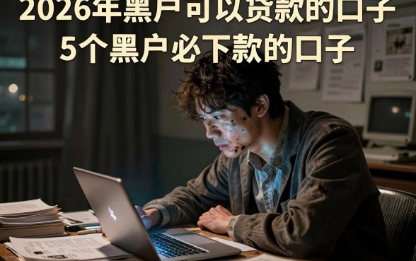 2026年黑户可以贷款的口子，细致阐述5个黑户必下款的口子