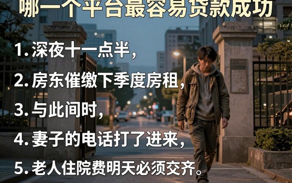 哪一个平台最容易贷款成功，条列五个不看征信的借钱平台