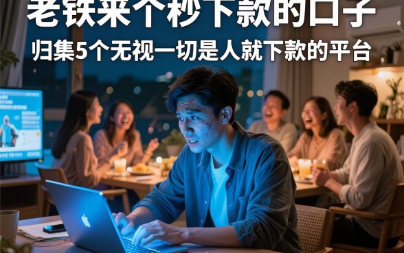 老铁来个秒下款的口子，归集5个无视一切是人就下款的平台